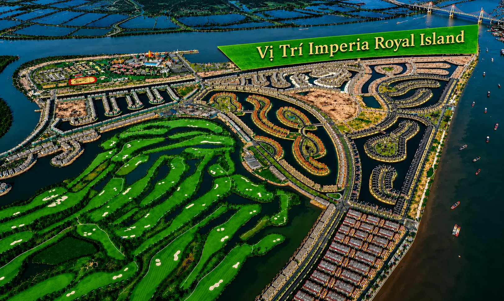 Vị trí Imperia Royal Island tại đảo Vũ Yên Hải Phòng