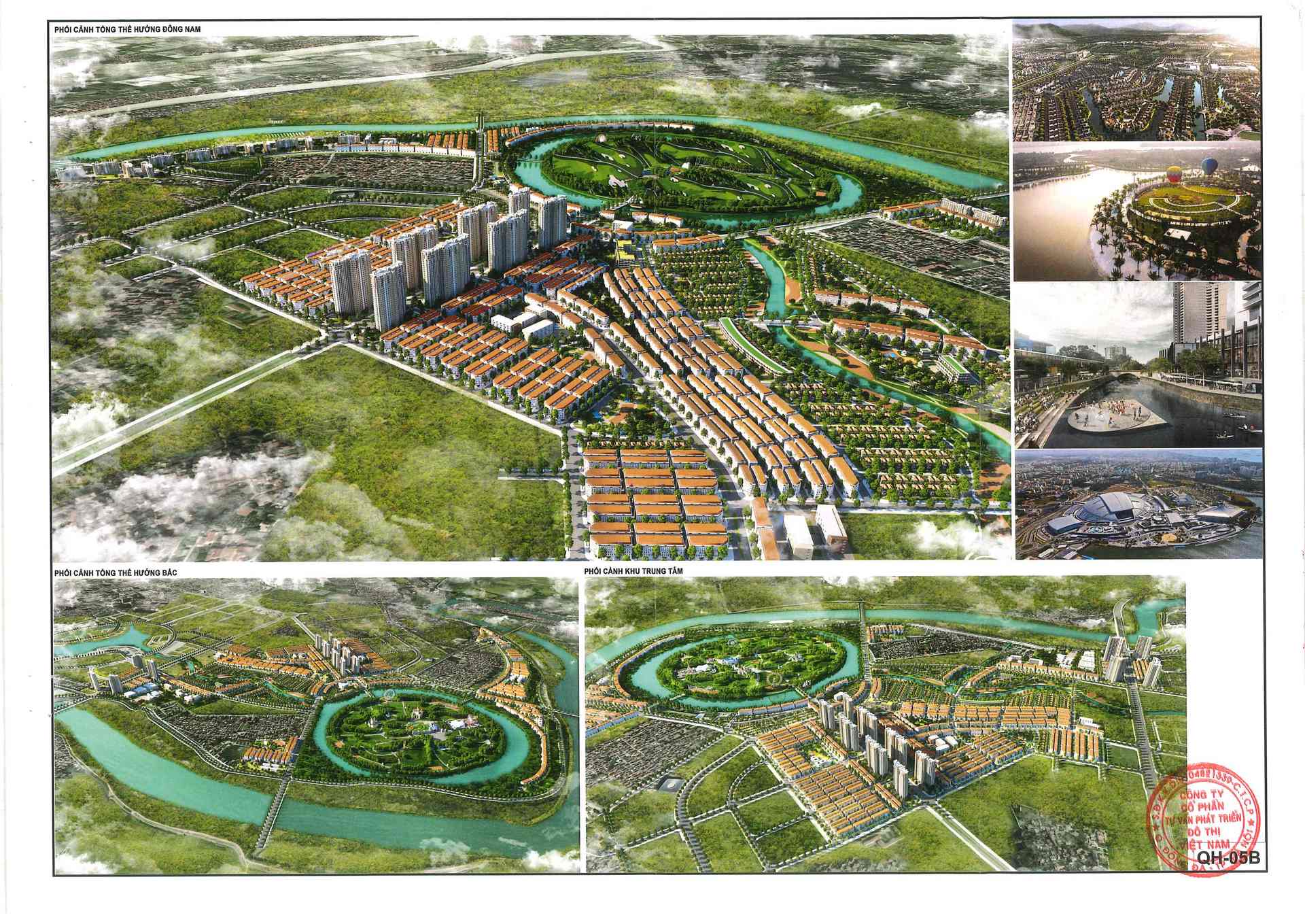 Phối cảnh tổng thể theo quy hoạch 1/500 Vinhomes Bắc Ninh